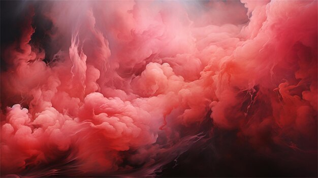 Realistische gedetailleerde 3D fluffy wolken van mist of rook als kunst