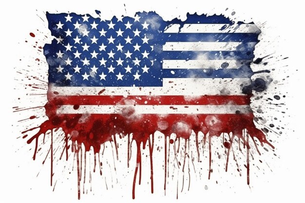 Foto realistische grunge amerikaanse vlag