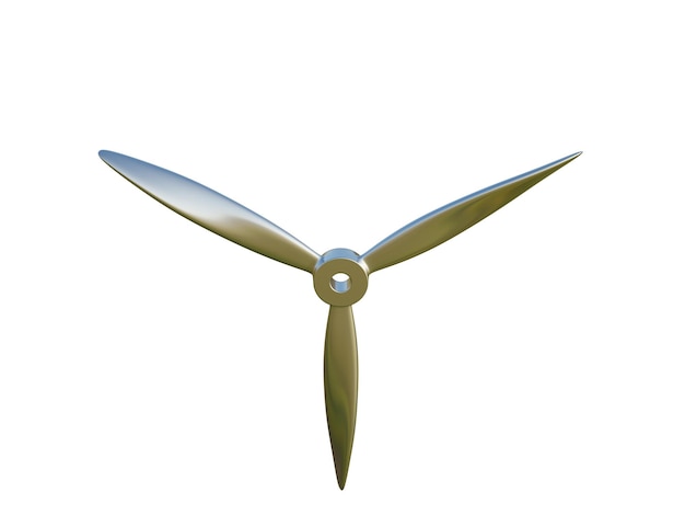 Realistische moderne propeller 3d render