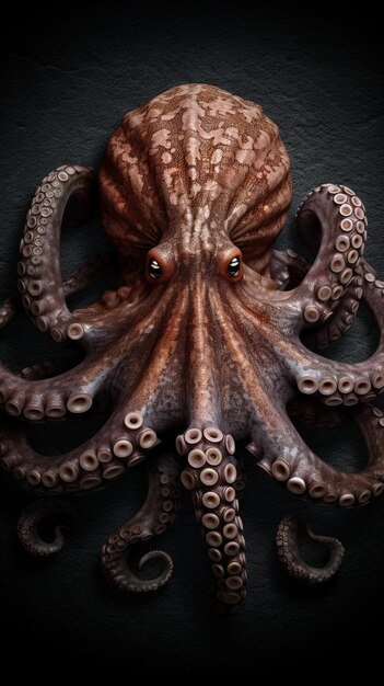 Foto realistische octopus