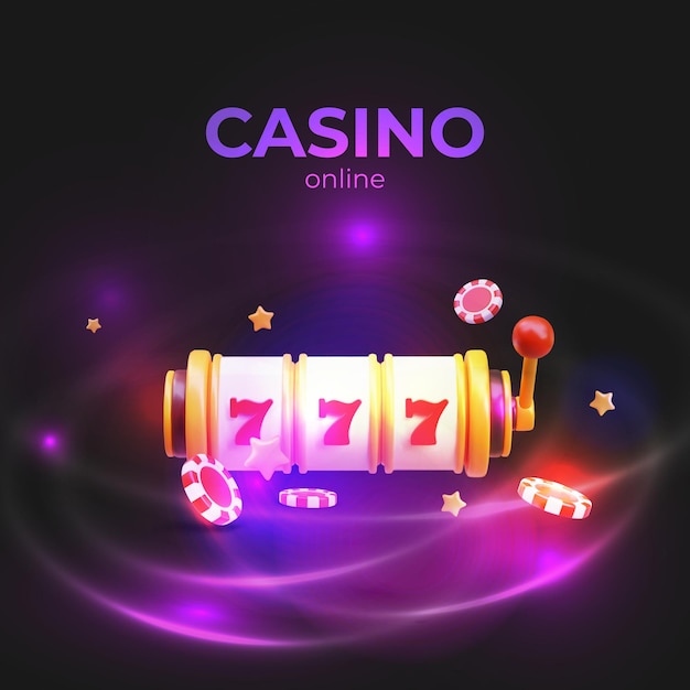 Realistische online webpagina met details van gokmachines Win in pokermachine