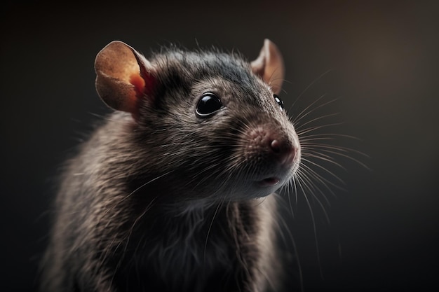 Foto realistische rat, 3d-realistische, filmische rat, dieren