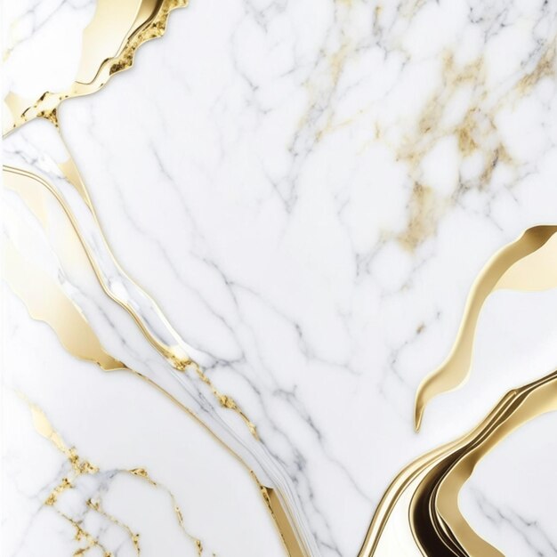 Foto realistische vloeibare marmer met gouden witte luxe vloer gestructureerde achtergrond