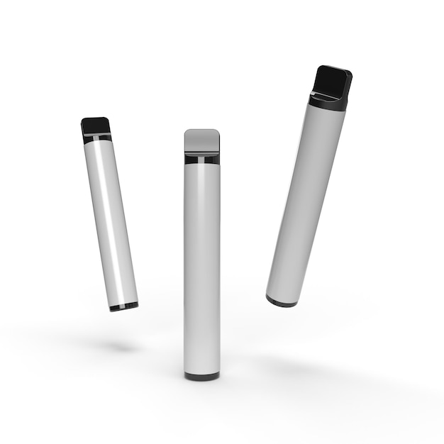 Realistische wegwerp Vape Pen elektronische sigaret geïsoleerd op een witte achtergrond voor mockup