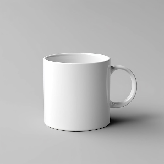 Realistische witte beker mockup 3d render