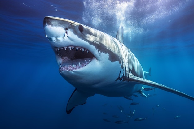 Realistische witte haai