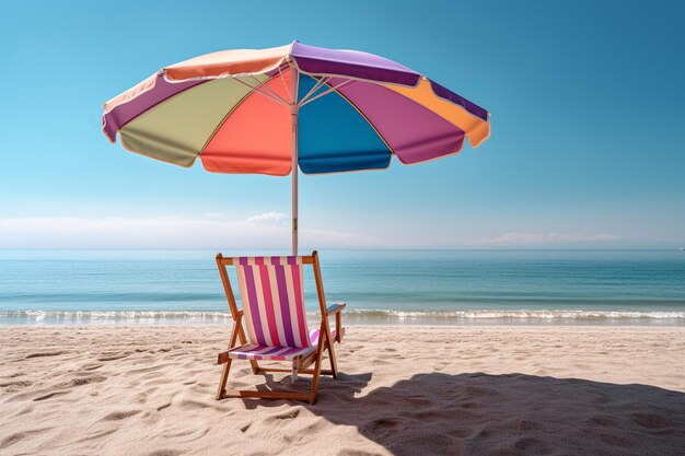 realistische zomer achtergrond van een leeg strand