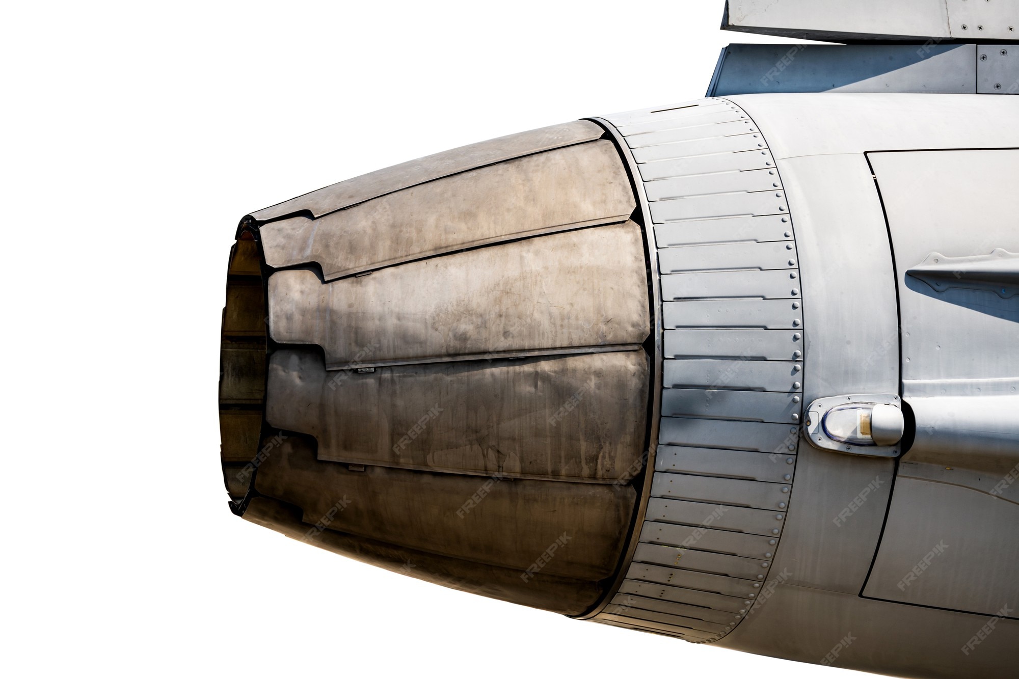 Premium Photo Rear part jet engine exhaust of military air fighter