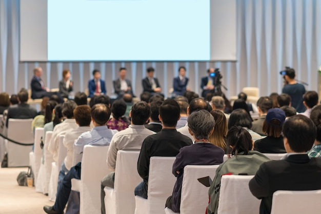 Rear view of Audience in the conference hall