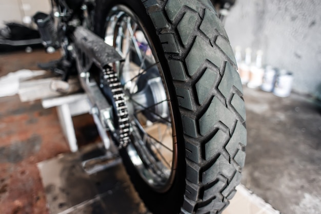 Rear wheel of motorcycle