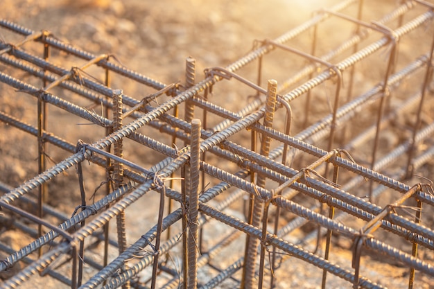 Rebar steel for Grade Beam/Ground beam in process of house building