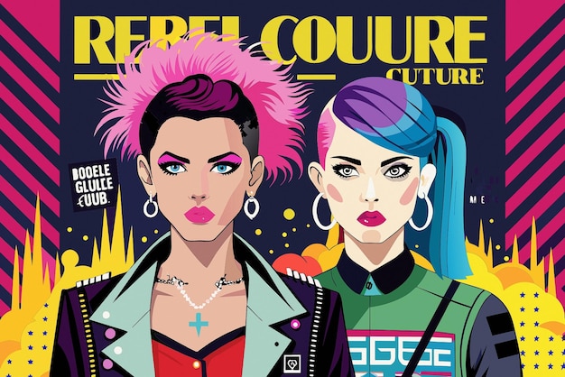 Photo rebel couture magazine cover