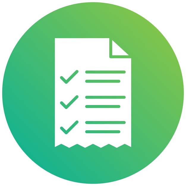 receipt vector icon design illustration