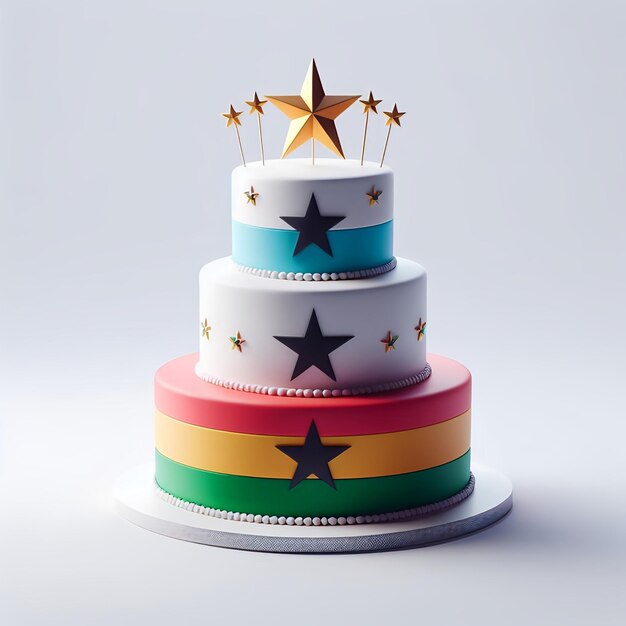Фото Недавний и модный торт на день рождения