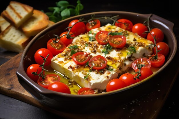 Recept voor gebakken feta-diner