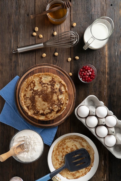 Recept voor grote pannenkoeken