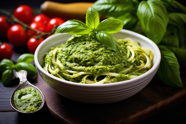 Foto recept voor pesto-diner