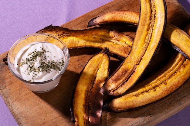 Foto recept voor stilleven met plantain.