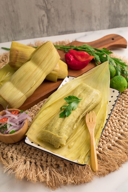 A recipe for a classic tamales made with tamales