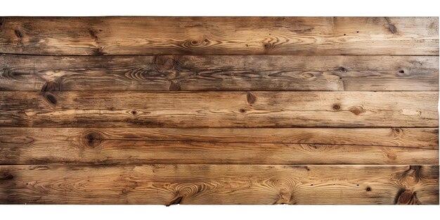 a reclaimed wooden table top isolated on white