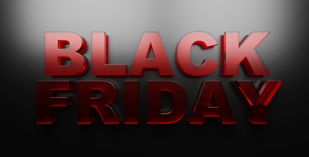 Foto reclame-inscriptie over black friday