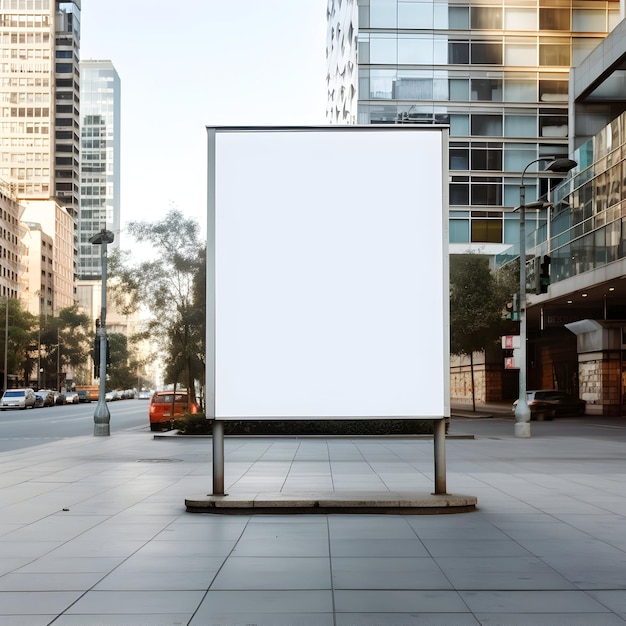 Foto reclamebord op trottoirmodel voor uw reclame