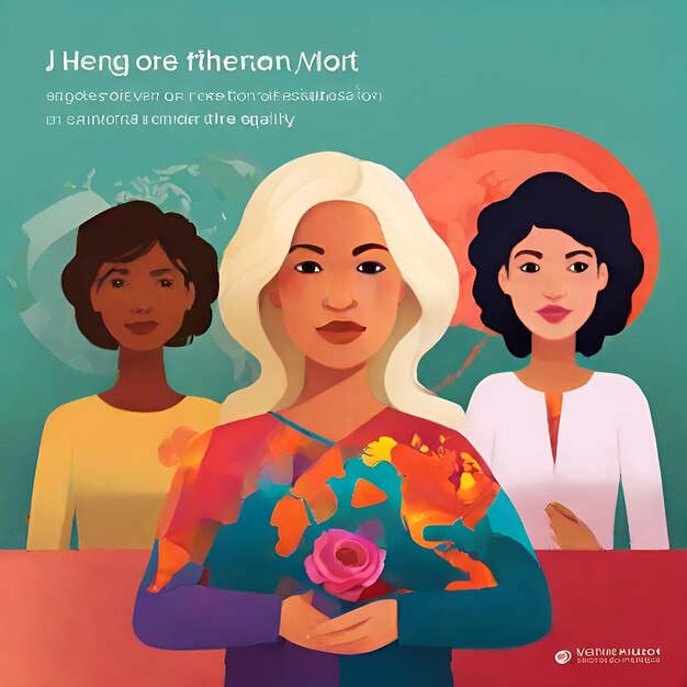 In recognition of International Womens Day AI Generative