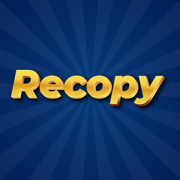 Recopy Text effect Gold JPG attractive background card photo