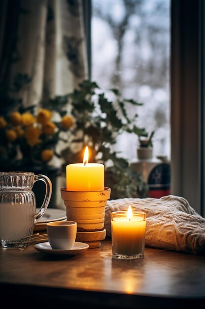 Record the peaceful solitude of private Candlemas Day observance at home