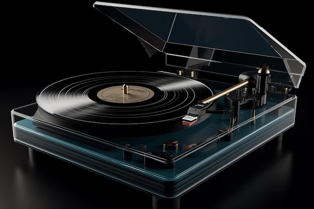 A record player with the number 1 on it