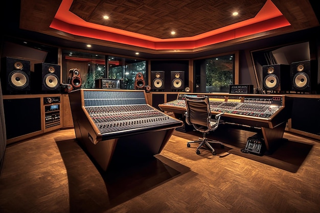 Recording Studio Control Room