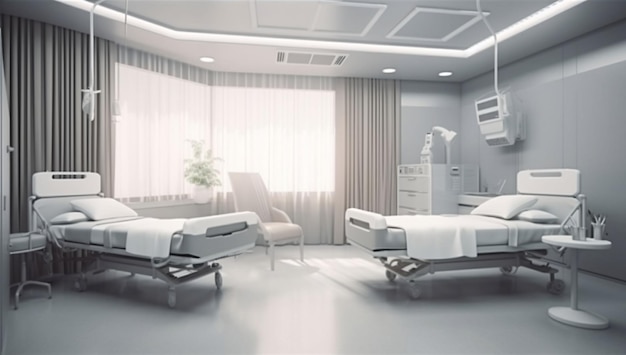 Recovery Room met comfortabel bed en medische variatie 2