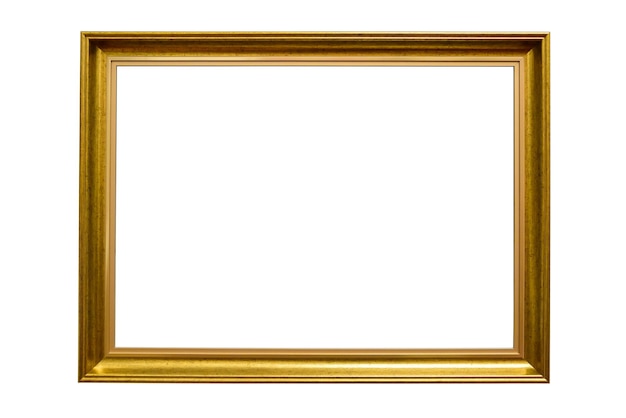 Photo rectangle decorative golden picture frame