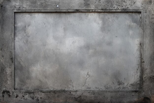 Photo rectangle frame on gray grunge background