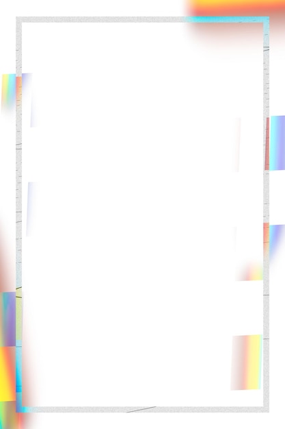 직사각형 프레임 png 글리치 효과