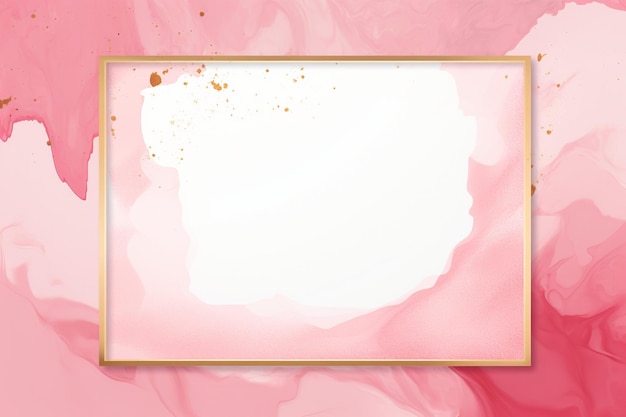 Rectangle frame on two tones marbled background