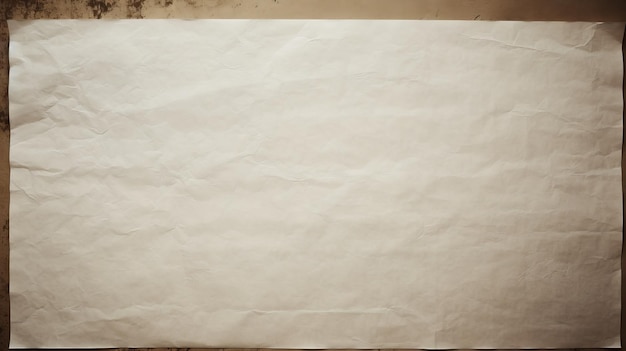 Photo a rectangle piece of an old paper generative ai