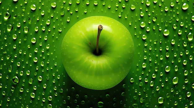 Photo rectangle shape green background