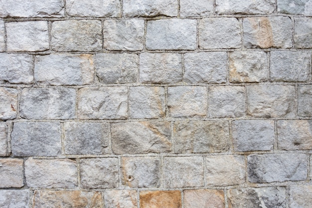 Foto struttura del fondo della parete di pietra a forma di rettangolo