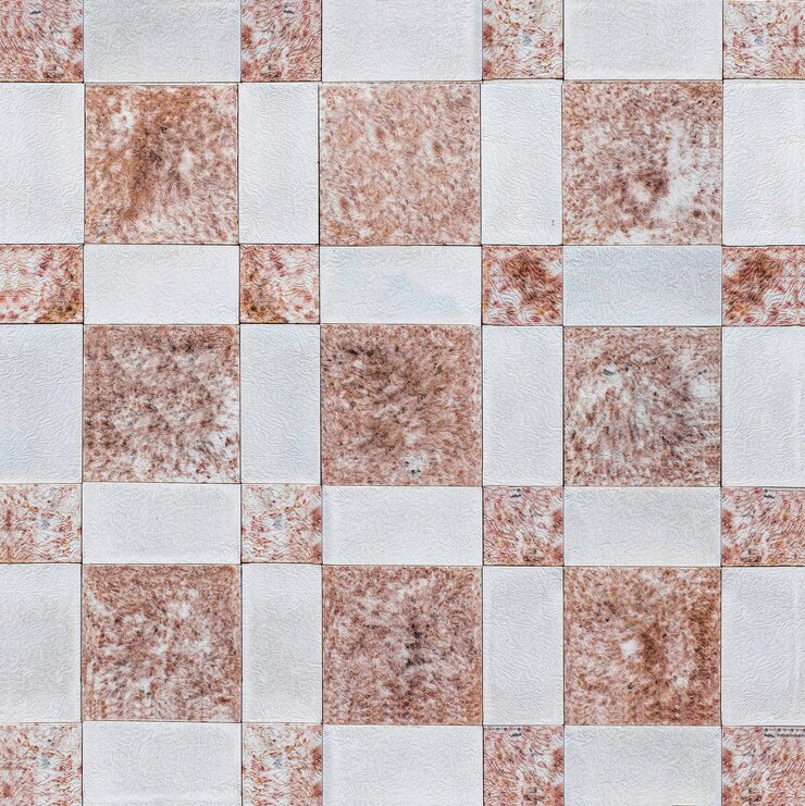 Rectangle texture of a red stone wall