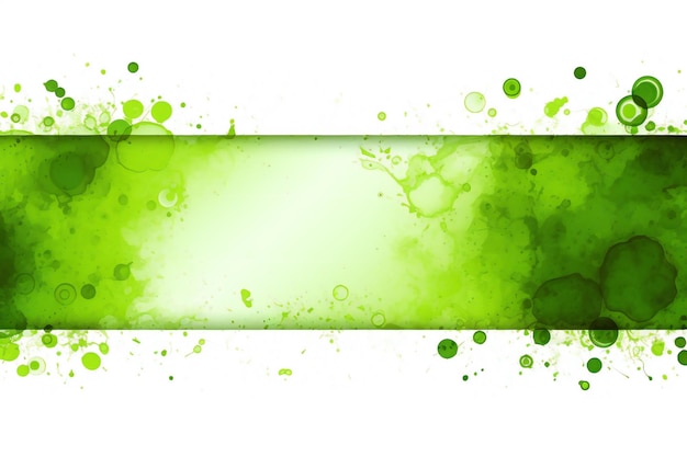 Rectangular horrible banner bubbly green acid that reminds one of disease and toxicity on white ba