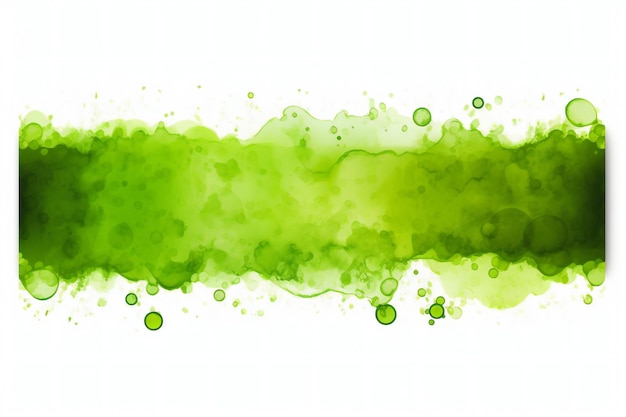 Photo rectangular horrible banner bubbly green acid that reminds one of disease and toxicity