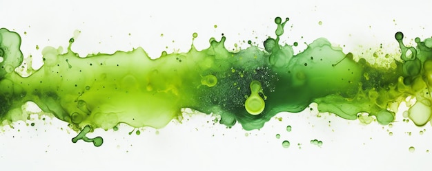 Rectangular horrible banner bubbly green acid that reminds one of disease and toxicity