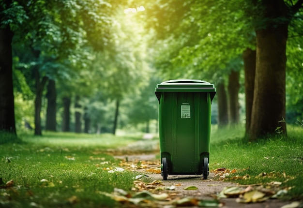 Recycle bin in Park