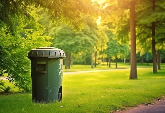 Recycle bin in Park