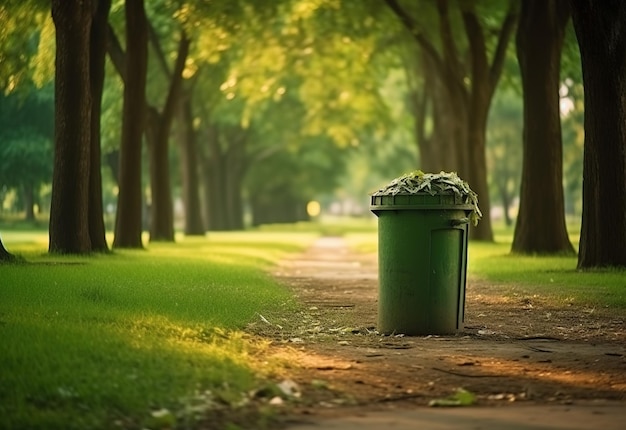 Recycle bin in Park