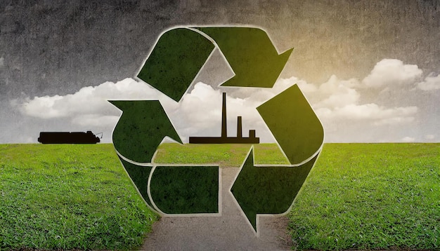 Фото Икона переработки круговая экономика экологическая экономика уменьшить повторное использование переработанные