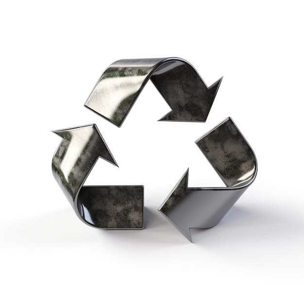 A recycle symbol with the word recycling on it