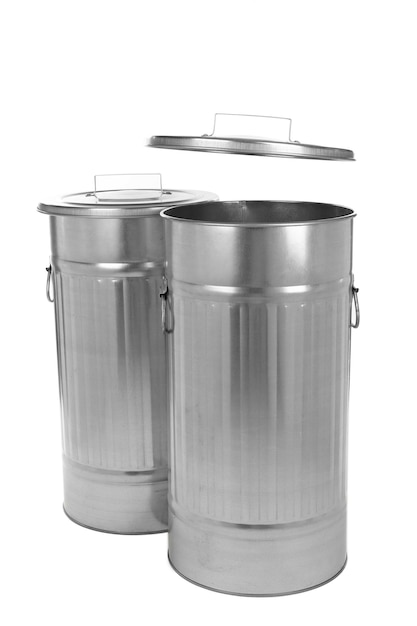 Recycling bins isolated on white