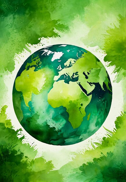 recycling concept earth planet green arrows recycle background earth day